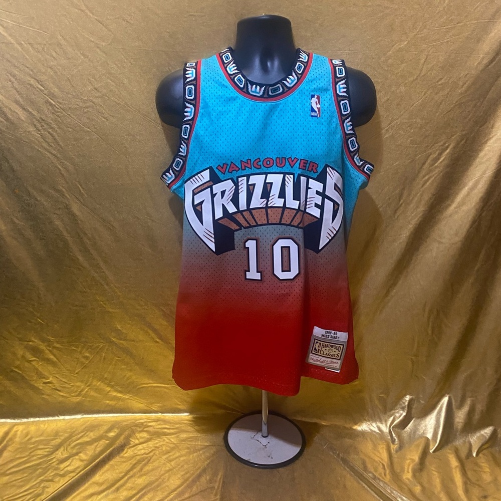 Mike Bibby Mitchell & Ness Vancouver Grizzlies Gradient Jersey